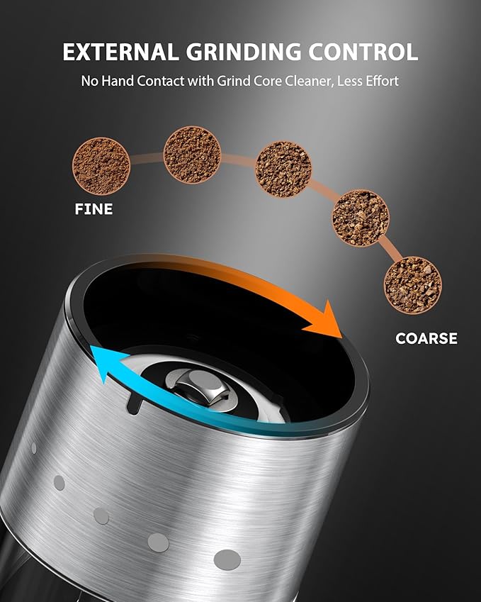 FORLIM Mini Electric Salt and Pepper Grinder Set - Image 5