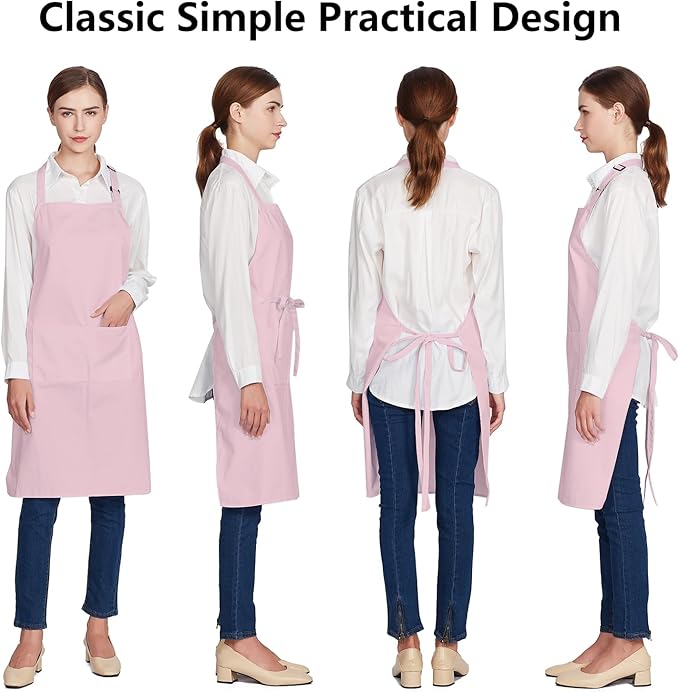 Jubatus 12 Pack 100% Cotton Aprons Bulk - Image 2