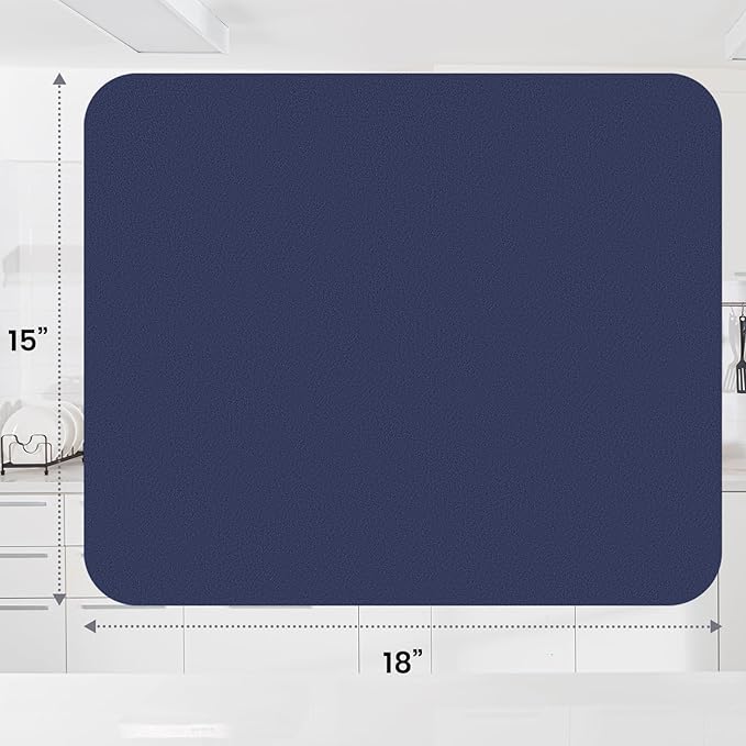 WISELIFE Dish Drying Mat Super Absorbent Drying Mat Large Dish Drying Mats - Image 3