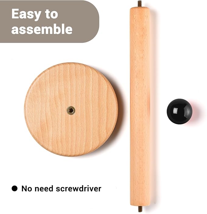 Paper Towel Holder, Wooden Kitchen Roll Stand - Image 3