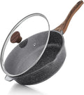 SENSARTE Nonstick Deep Frying Pan Skillet, 12-inch Saute Pan by SENSARTE