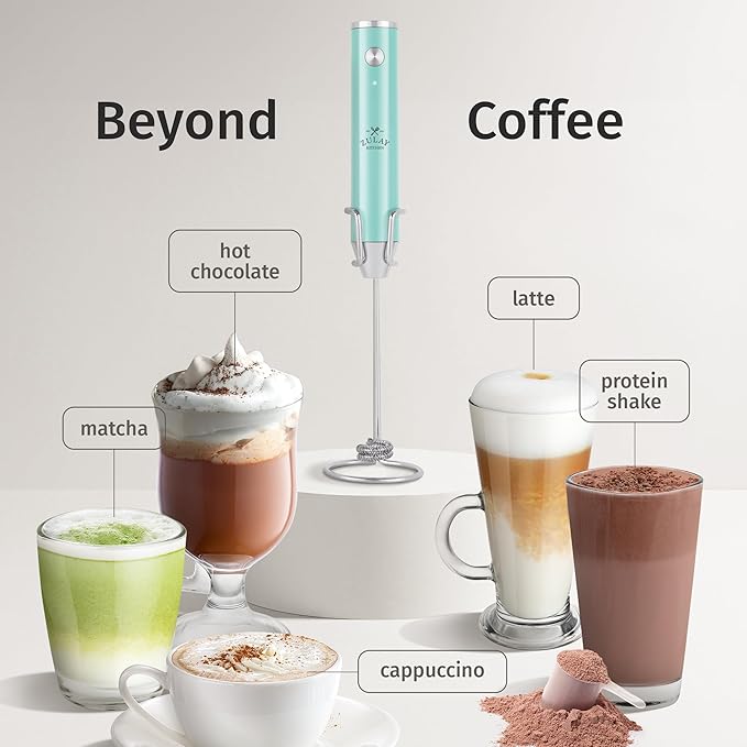 Zulay Kitchen Rechargeable Milk Frother Handheld Lux - Image 3