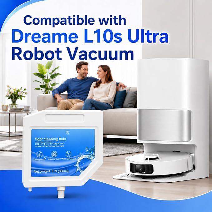 3 pcs Robot Vacuum Cleaning Solution for Dreame L10s Ultra | 31.74 Fl Oz Floor Cleaning Solution for Multi-Surface, Compatible with Dreame L10s Ultra Robot Vacuum Cleaner Detergent