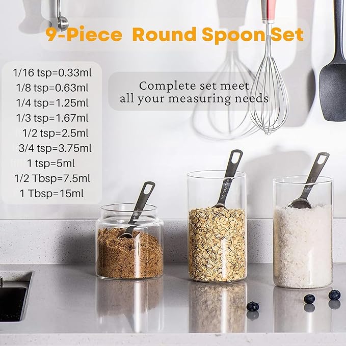 23 Pcs Stainless Steel Measuring Spoons Set - Image 5