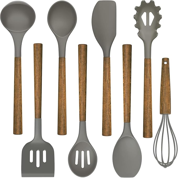 Umite Chef Silicone Cooking Utensil Set, 8-Piece Kitchen Utensils Set by UmiteChef