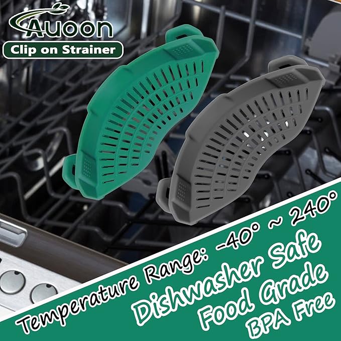 AUOON Clip On Strainer Silicone - Image 3