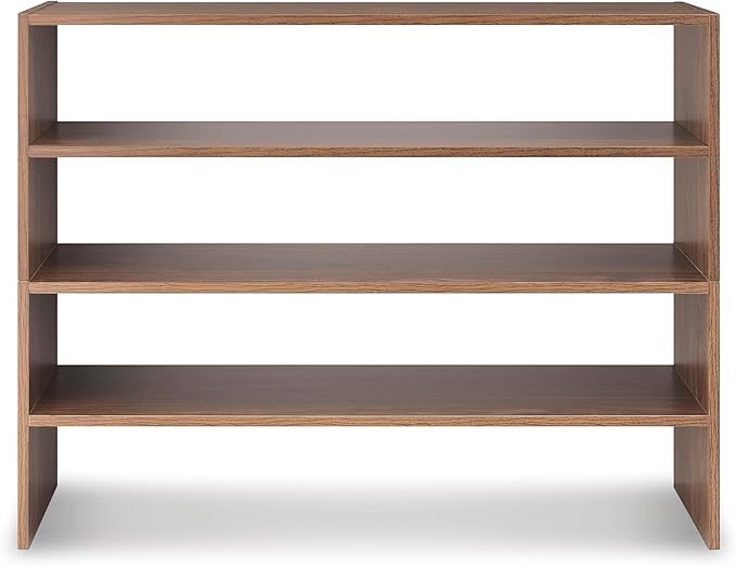 Whitmor Wood Stackable 2-Shelf Shoe Rack, 31 inches - Image 5