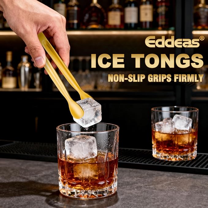 12PCS Mini Tongs For Serving, 2 Sizes 6 & 4 Inch Ice Tongs Mini Gold Sugar - Image 4