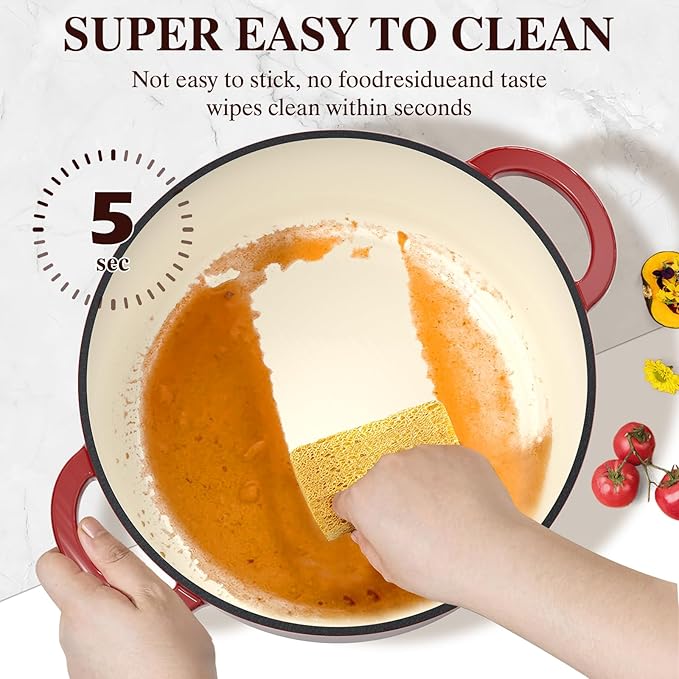 Umite Chef 7QT Enameled Cast Iron Dutch Oven - Image 4