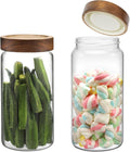 Glass Jar with Screw Top Lid 37oz Borosilicate Glass Spice Jars Seasoning by Patoper