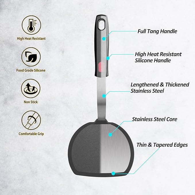 Silicone Pancake Spatula Turner - Image 2