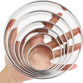 6 PCS Round Cookie Cutters, Stainless Steel Biscuit Cutters by Unknown