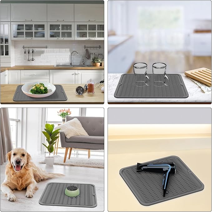 ZLR 2 Pcs Large Silicone Dish Drying Mat - Image 9