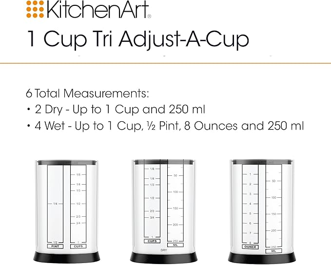 KitchenArt Pro Adjustable Measuring Set, Includes Adjustable Tablespoon - Image 6