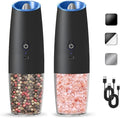 Rechargeable Electric Salt And Pepper Grinder Set, Automatic Gravity Electric by KIARYUOLL