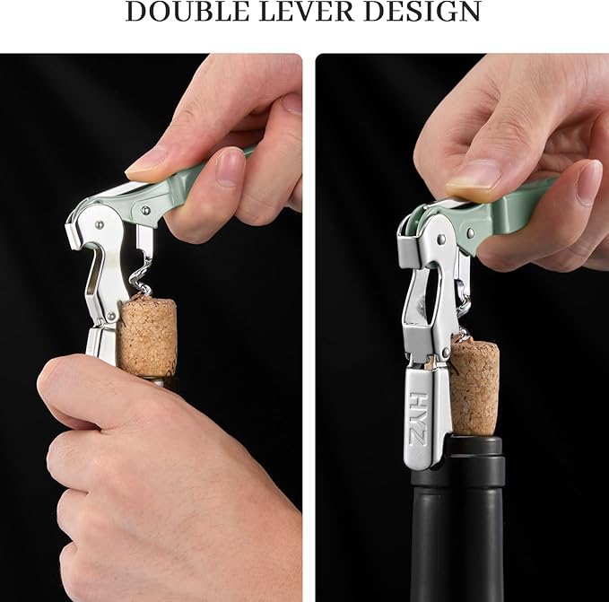 HYZ 2-Pack Wine Opener Waiter Corkscrew, Professional Wine Key - Image 4