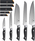 10 PCS Knife Set with Knife Sheath, Japanese Kitchen Knife Set with 5 Layers by SANMEIHO
