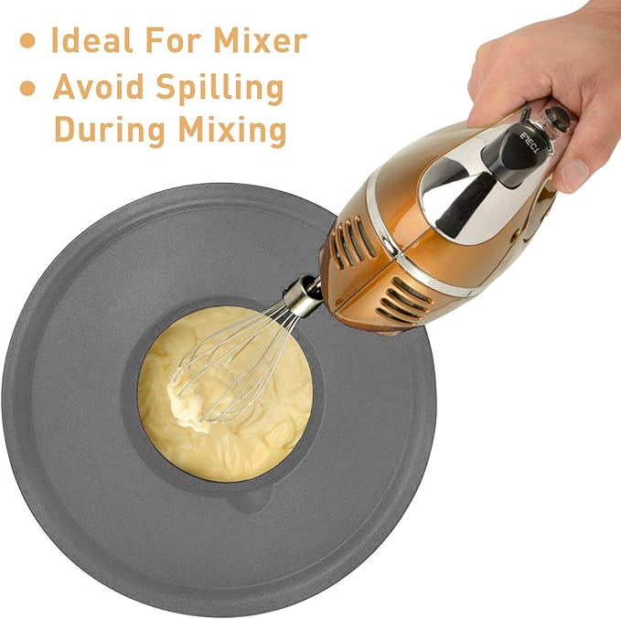 Wildone Mixing Bowls with Airtight Lids Set, with Grater Attachments & Non-Slip - Image 4