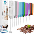 Powerful Milk Frother Handheld Foam Maker, Mini Whisk Drink Mixer by NewEnglandStories