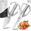 Kitchen Shears Set – Heavy Duty Japanese Stainless Steel Kitchen Scissors by Ethyxe