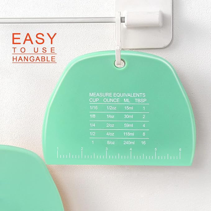 Teenitor 2 Pieces Dough Scraper, Plastic Dough Cutter, Bread Scraper - Image 5