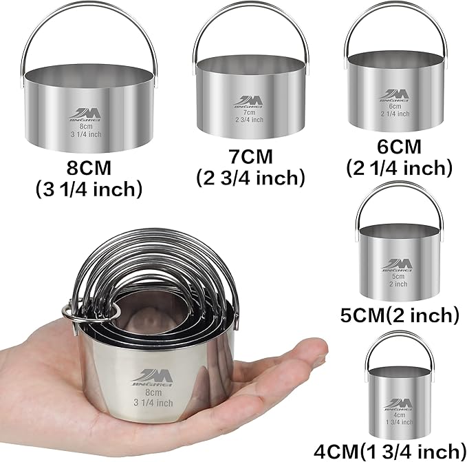 Biscuit Cutter Set for baking, Round Cookies Cutter - Image 2