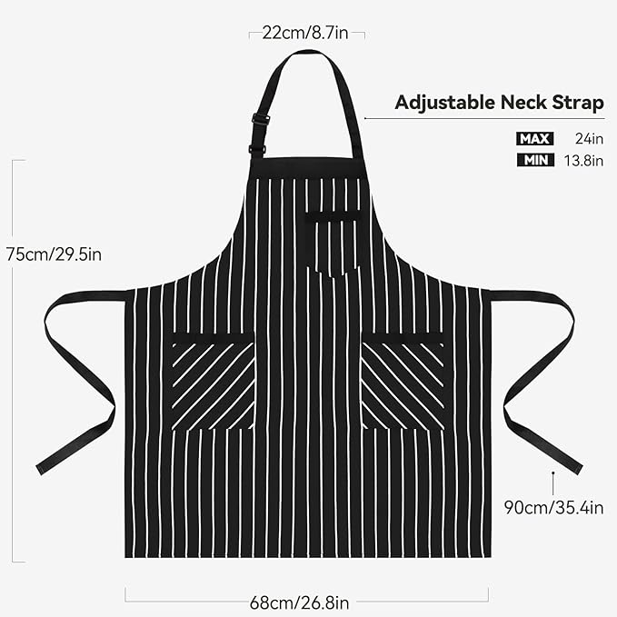 NLUS 2 Pack Cooking Aprons for Women - Image 3