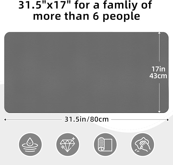 LOPNUR Kitchen Dish Drying Mat, 31.5"x17" Extra Large Dish Drying Mats - Image 5
