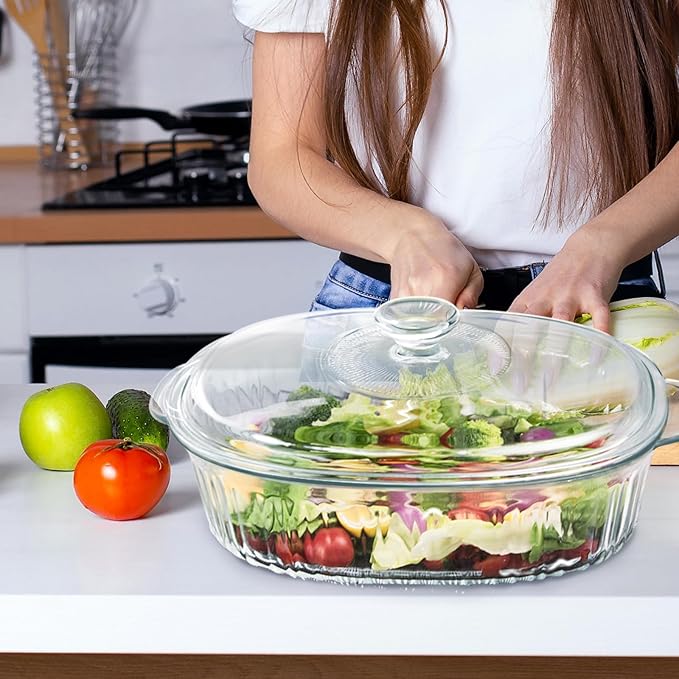 Luvan 2.8L/3Qt Glass Casserole Dish - Image 8
