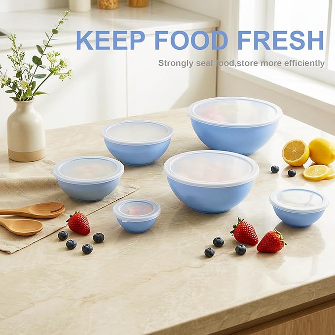 BoxedHome BPA Free Plastic Round Mixing Bowl - Image 6