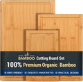 Hiware 3-piece Bamboo Cutting Boards by HIWARE