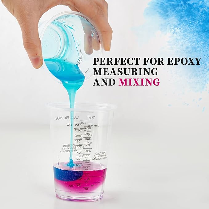 200 PACK Plastic Measuring Cups, 8 oz Disposable Mixing Cups - Image 4