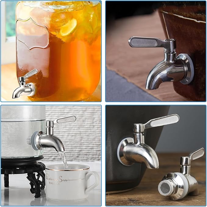 Lulonpon 1 Pieces Dispenser Faucets, Stainless Steel Spigot - Image 6