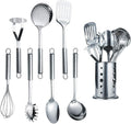 Berglander Cooking Utensil Set 8 Piece, Stainless Steel Kitchen Tool Set by Berglander