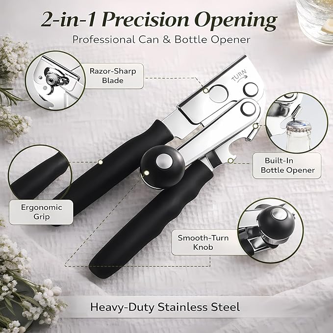Commercial Can Opener, Heavy Duty Manual Can Opener - Image 2