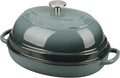 EDGING CASTING Enameled Oval Cast Iron Dutch Oven Pot by EDGINGCOOKWARE