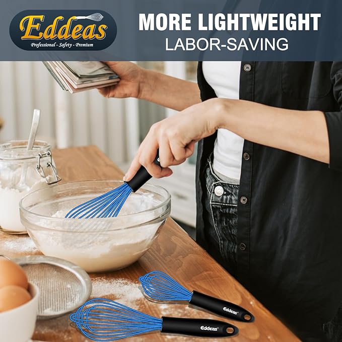 Eddeas Silicone Whisk, Non Scratch Whisk - Image 6