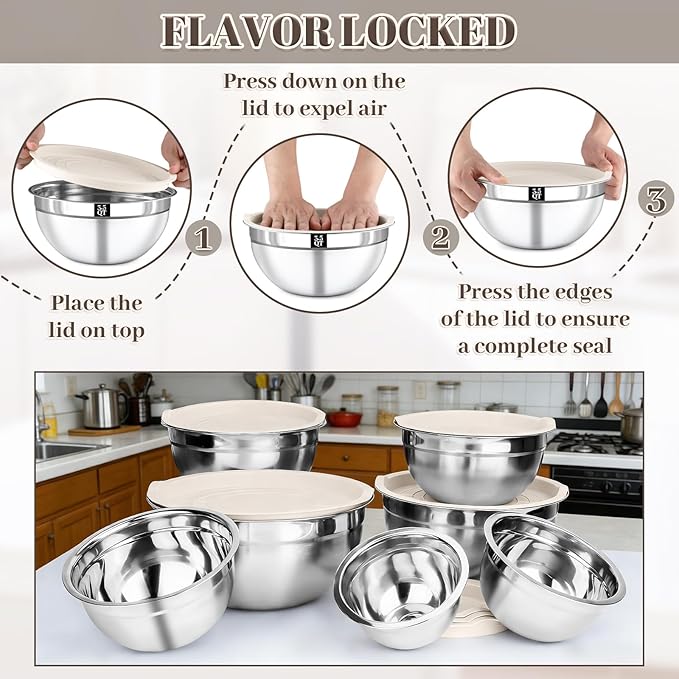 Mixing Bowls with Lids Set - Image 5