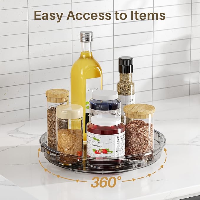 LAMU 2 Pack Lazy Susan Turntable Organizer - Image 4