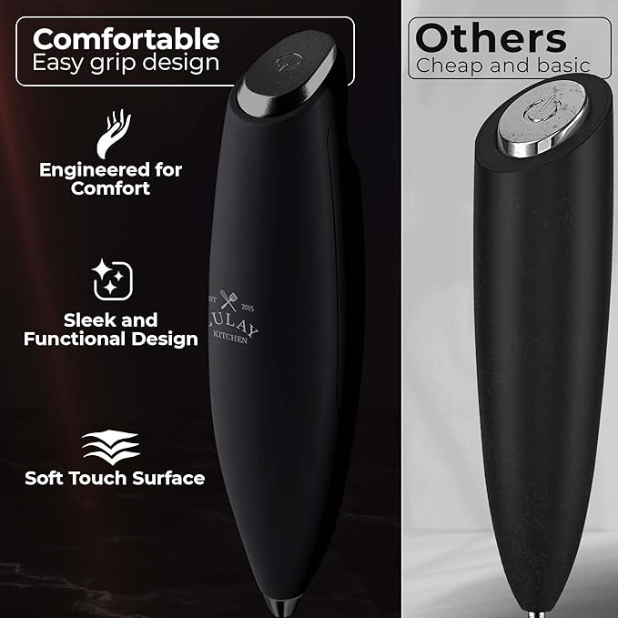 Zulay Kitchen Patented Tornado Triple Whisk Milk Frother - Image 4