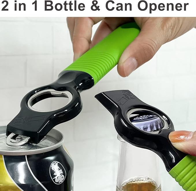 2-Pack Soda Can Opener and Beer Bottle Opener Bartender - Image 2