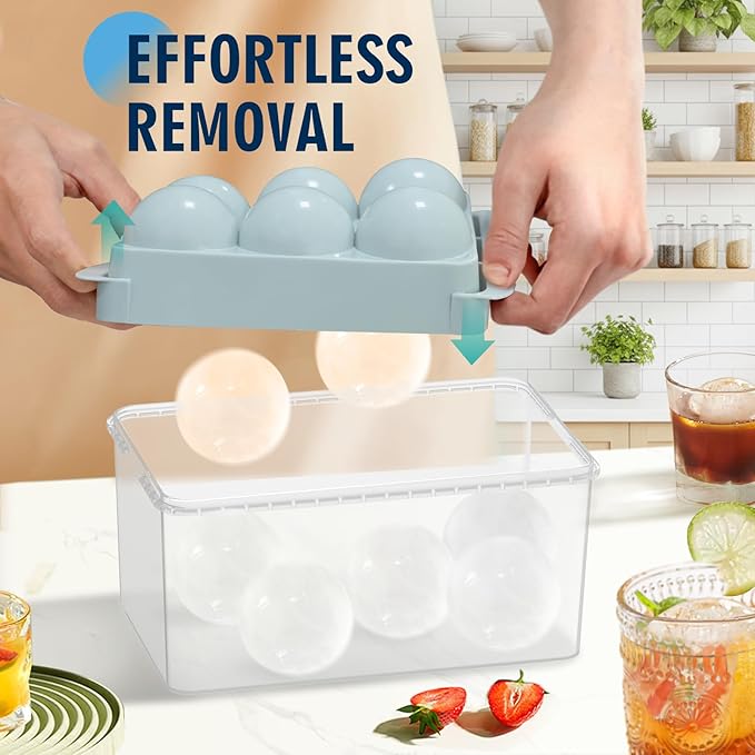 Large Ice Ball Maker Mold, 1.9" Round Ice Cube Mold - Image 2