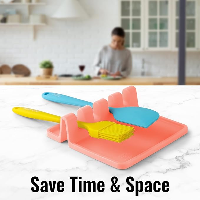 Zulay Kitchen Silicone Utensil Rest - Image 7