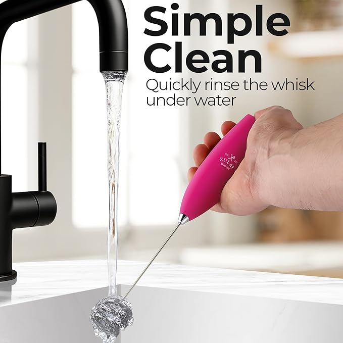 Zulay Kitchen Patented Tornado Triple Whisk Milk Frother - Image 9