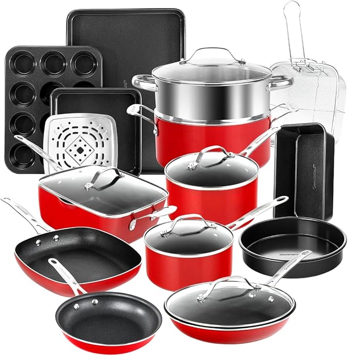 Granitestone 20-Piece Nonstick Pots and Pans Set by Granitestone+