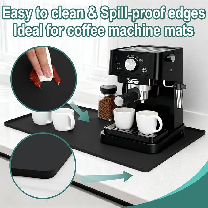 Silicone Coffee Mat, Eco-friendly, Hygienic Drying Pad, Leak-Proof and Non-Slip - Image 2