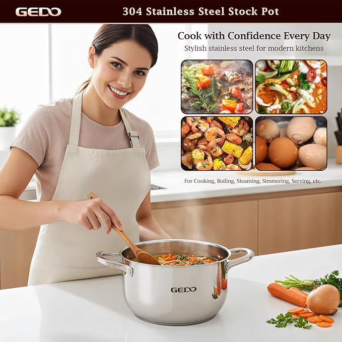 GEDO Stainless Steel Stock Pot - Image 2