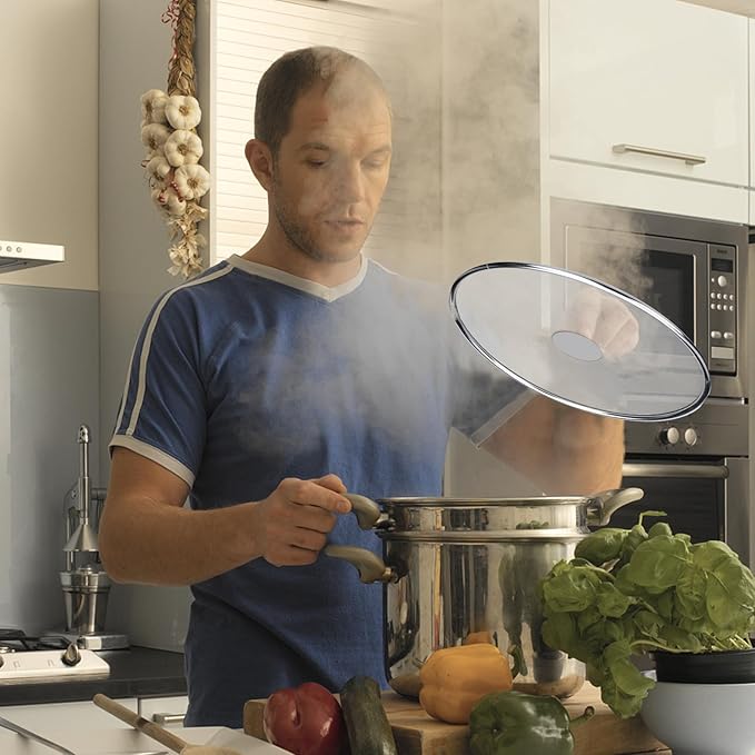 3 Pack Splatter Screen for Frying Pan 13" 11.5" 9.8" Stainless Steel Grease - Image 6