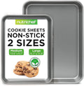 NutriChef 2-Piece Large & Medium Cookie Sheets by NutriChef%E2%84%A2Kitchen