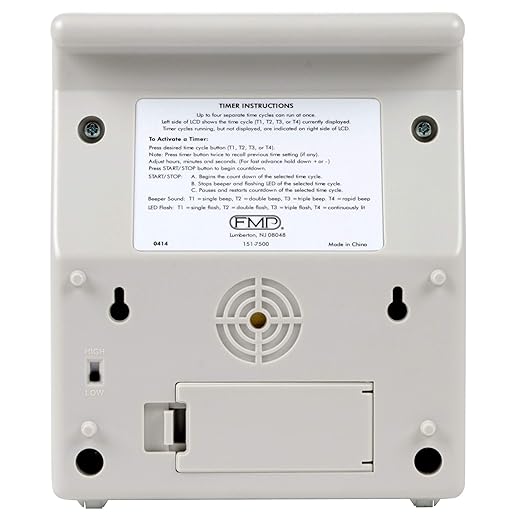 FMP Digital 4 Channel Commercial Kitchen Countdown Timer, Water Resistant - Image 5